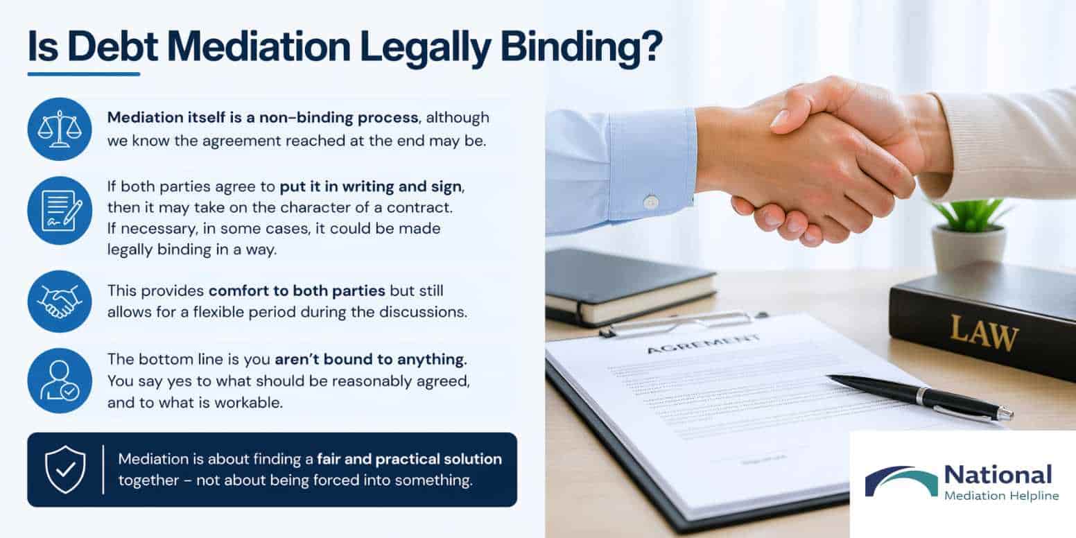 Is Debt Mediation Legally Binding Cambridge