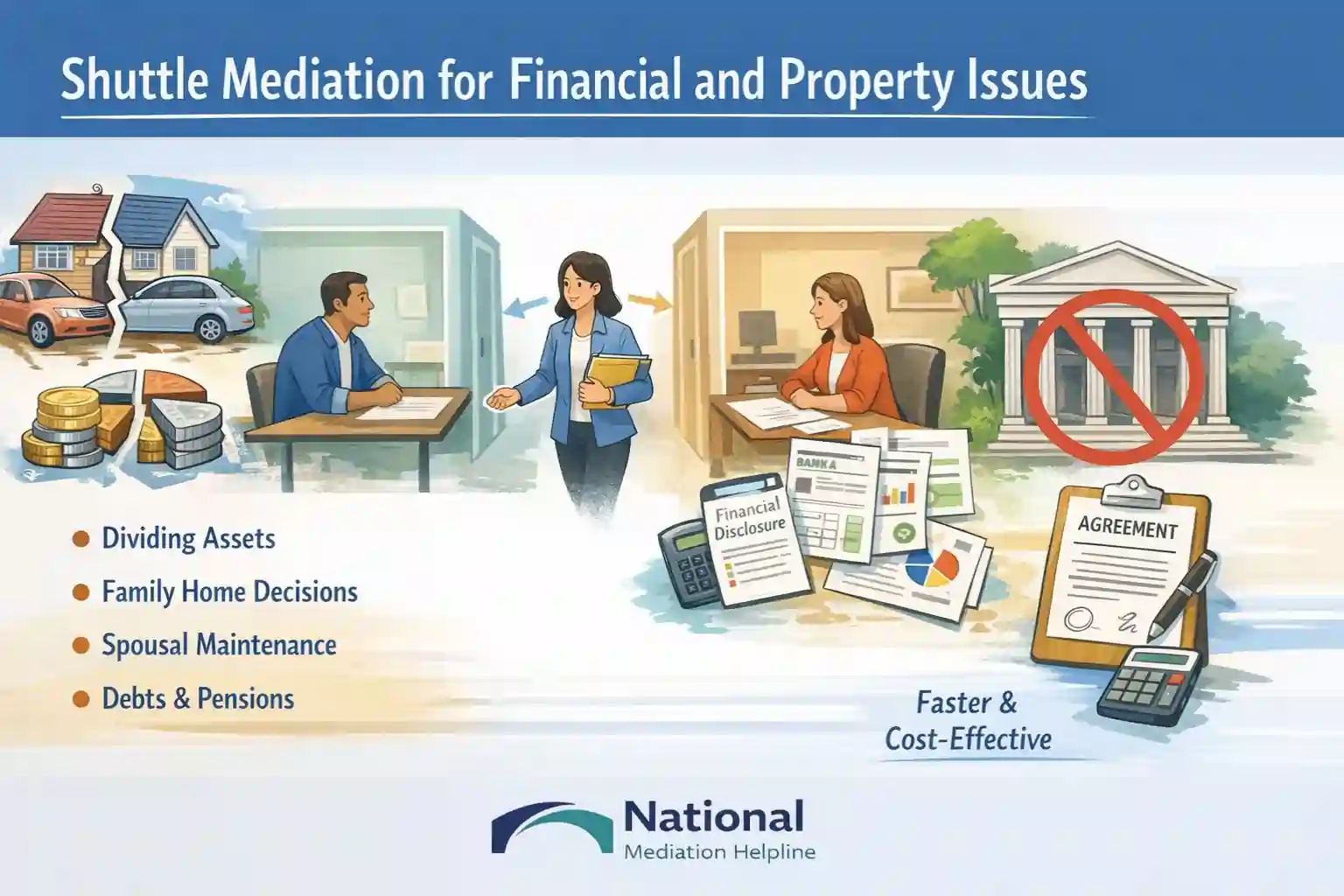 Shuttle Mediation for Financial and Property Issues Cambridge